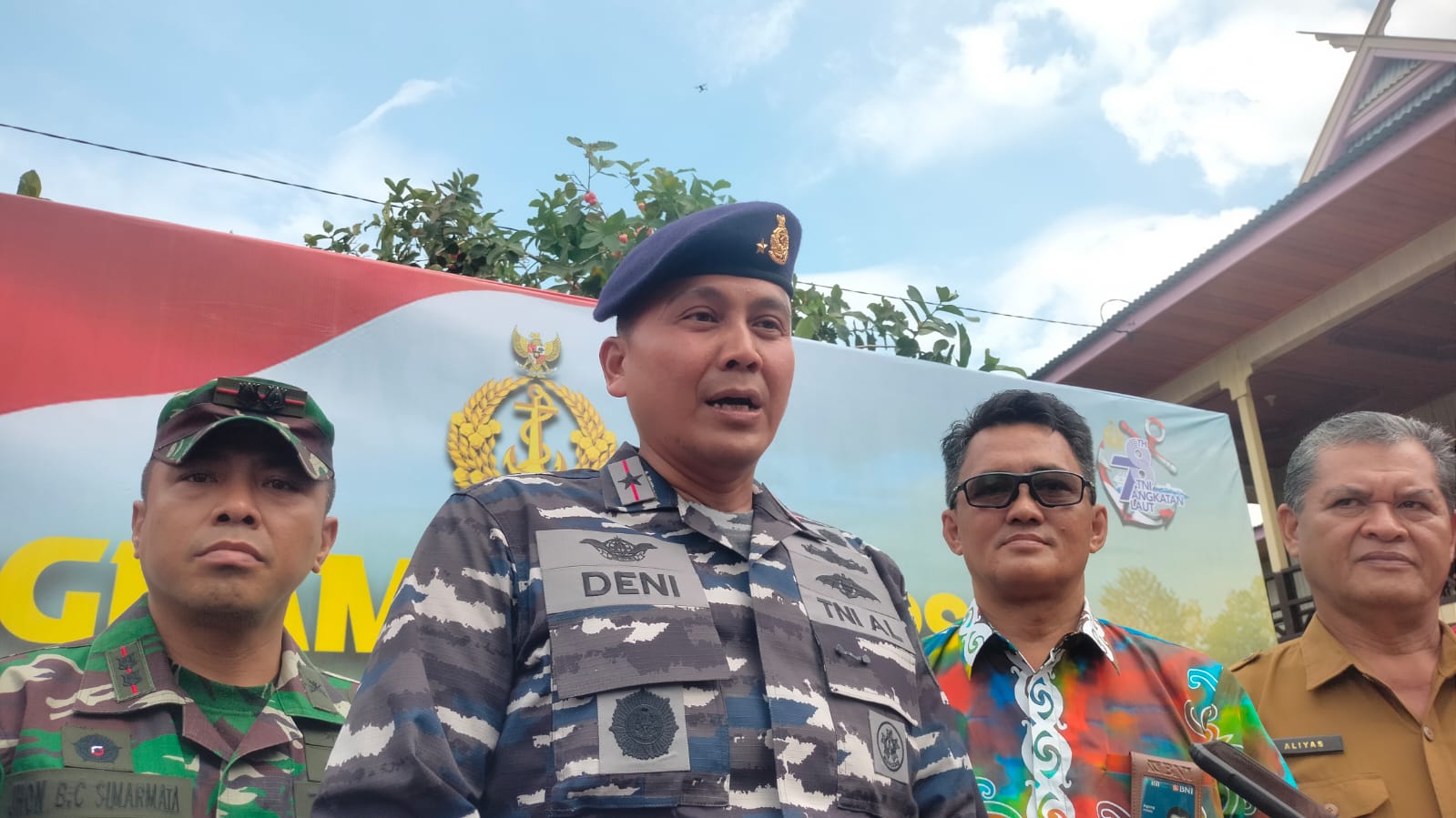 Komandan Lantamal XIII Laksamana Pertama TNI Deni Herman