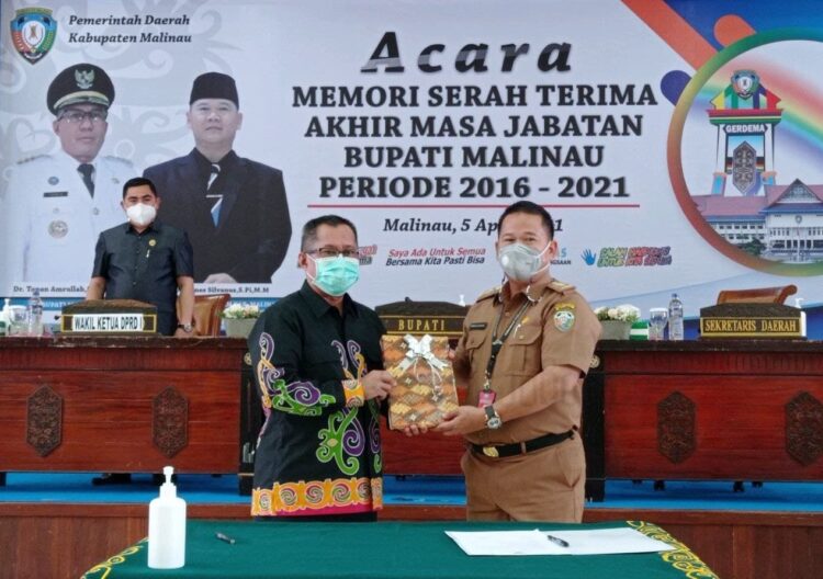 Pemkab Gelar Serah Terima Memori Akhir Masa Jabatan Bupati Malinau Periode 2016-2021