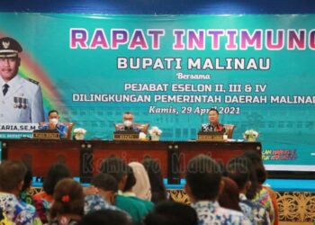 Bupati Malinau Pimpin Rapat Intimung Bersama Pejabat Eselon