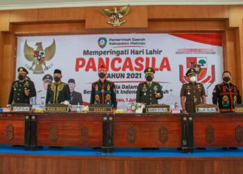 Peringati Hari Lahir Pancasila Secara Virtual, Bupati : Jaga dan Rawat Nilai yang Terkandung Dalam Pancasila