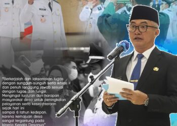 Bupati Lantik Kades Masa Bakti 2021-2027 dan Kades PAW Masa Bakti 2019-2023