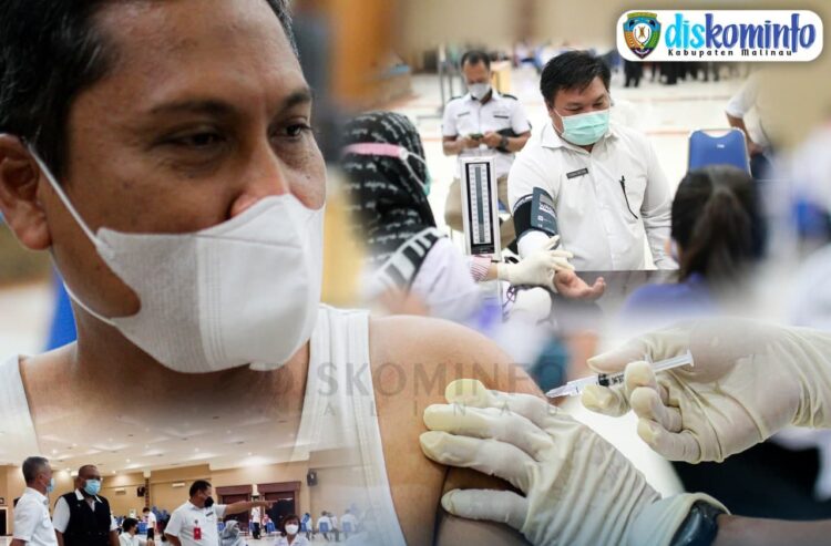Bupati Pantau Pelaksanaan Vaksinasi Covid-19 Bagi Pejabat Eselon
