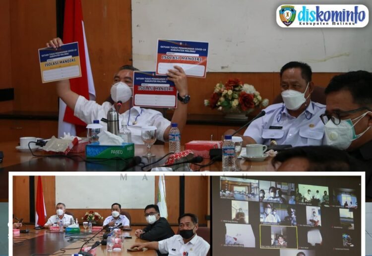 Pengendalian Covid-19 Daerah Perbatasan, Bupati Lakukan Pertemuan Dengan Camat Secara Virtual