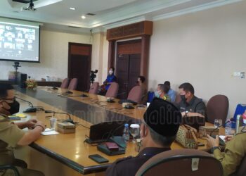 Bupati Sapa Para Nakes dan Pasien Covid-19 Secara Virtual