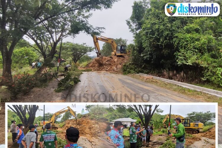 Tinjau Lokasi Longsor, Bupati Himbau Masyarakat Untuk Selalu Berhati-hati