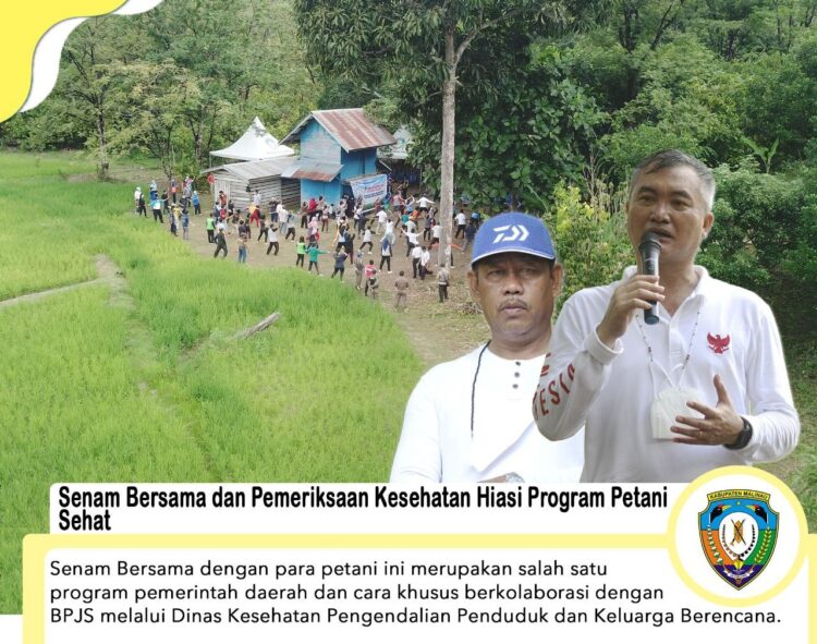 Senam Bersama dan Periksa Kesehatan Hiasai Program Petani Sehat