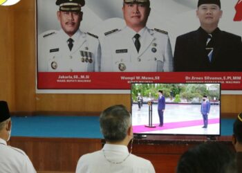 Pemkab Malinau Ikuti Secara Virtual Upacara Peringatan Hari Pahlawan 2021