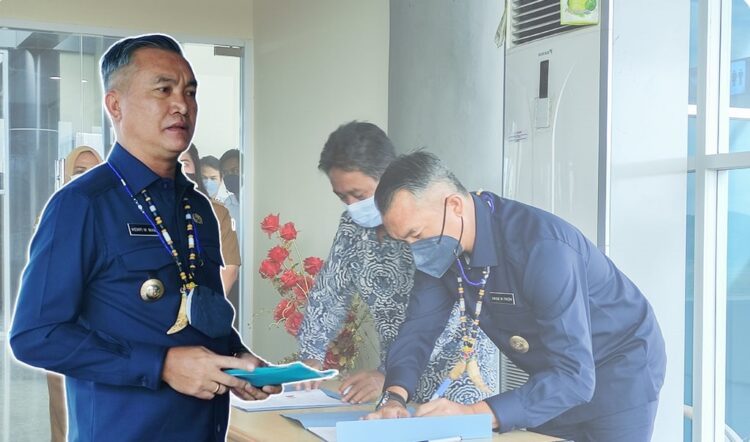 Pemkab Serah Terima Hanggar Dengan PT. Smart Cakrawala Aviation