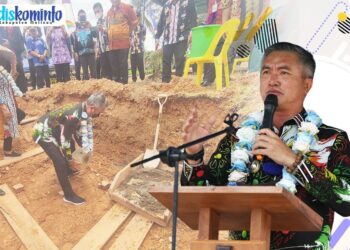 Bupati Letakkan Batu Pertama Pembangunan GKPI Gloria Paking-Harapan Maju