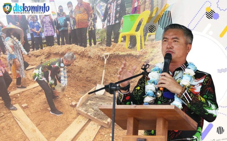 Bupati Letakkan Batu Pertama Pembangunan GKPI Gloria Paking-Harapan Maju