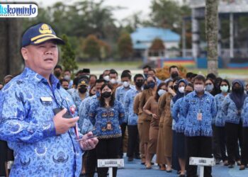 Sekda Pimpin Apel Gabungan Korpri