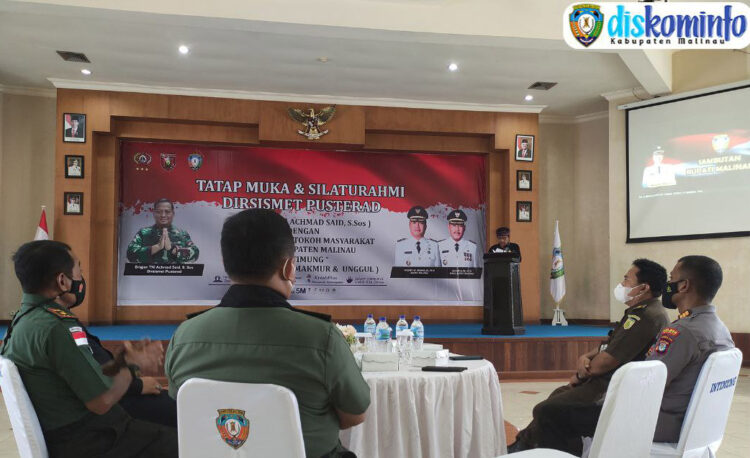 Wabup Hadiri Acara Tatap Muka dan Silaturahmi Dirsismet Pusterad