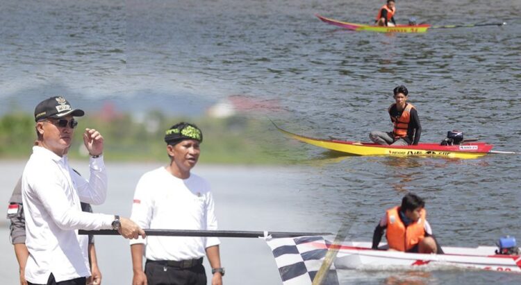 Gelar Lomba Balap Perahu Ketinting, Bupati Apresiasi Milenial Malinau Kota