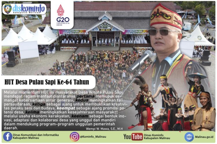 Perayaan HUT Ke- 64 Desa Wisata Pulau Sapi Resmi Dibuka, Bupati Sampaikan Ragam Manfaat Untuk Masyarakat