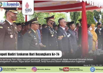 Bupati Hadiri Upacara dan Syukuran Hari Bhayangkara Ke-76