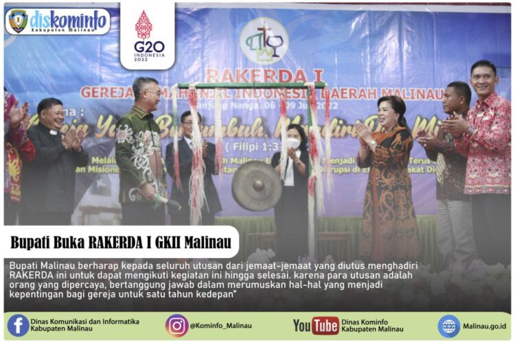 Bupati Buka Rakerda I GKII Malinau