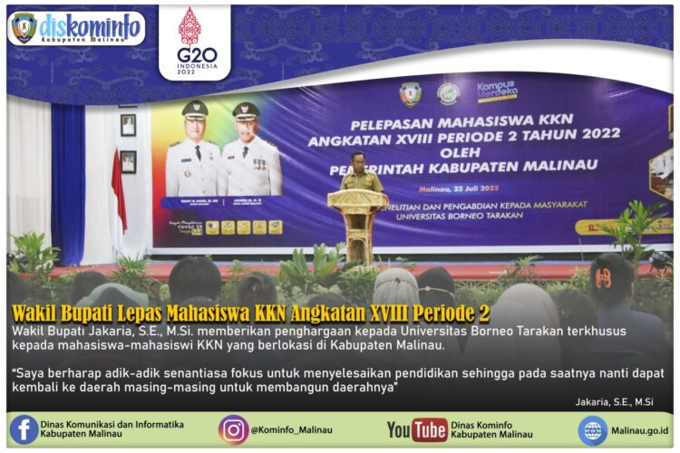 Wabup Lepas Mahasiswa KKN Angkatan XVIII Periode 2