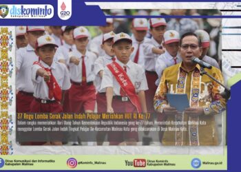 37 Regu Lomba Gerak Jalan Indah Pelajar Meriahkan HUT RI Ke-77