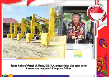 Bupati Serahkan Alat Berat Untuk 5 Kecamatan