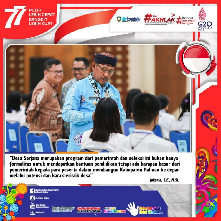 Buka Tes Tertulis dan Wawancara Program Desa Sarjana, Wabup : Kalian Adalah Harapan Terbesar Masyarakat Malinau