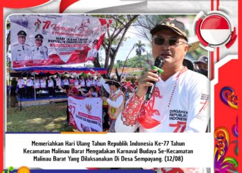 Pemerintah Kecamatan dan Desa Malinau Barat Gelar Karnaval Budaya