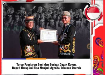 Tutup Pagelaran Seni dan Budaya Dayak Kayan, Bupati Harap Ini Bisa Menjadi Agenda Tahunan Daerah