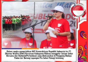 DW Persatuan Kabupaten Malinau Gelar Senam Bersama dan Outbond