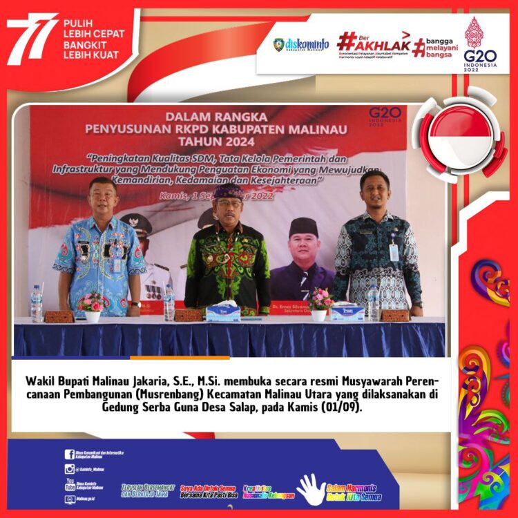 Wabup Buka Secara Resmi Musrenbang Kecamatan Malinau Utara