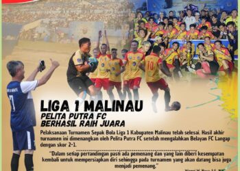 Liga 1 Malinau Usai, Pelita Putra FC Berhasil Raih Juara