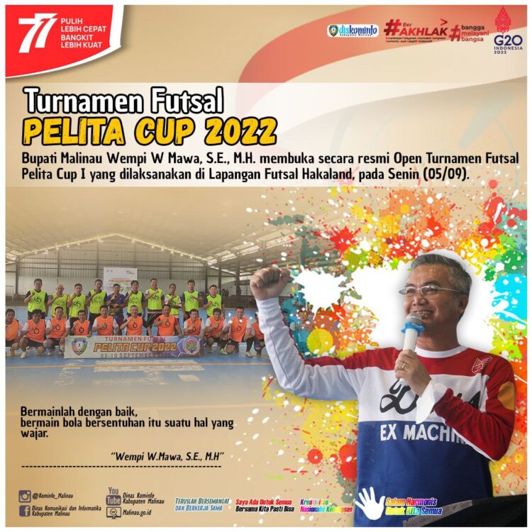 Bupati Buka Open Turnamen Futsal Pelita Cup I