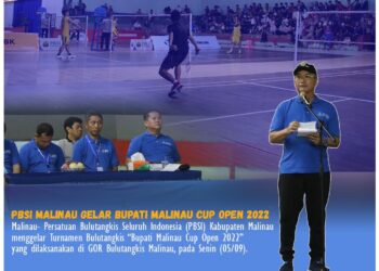 PBSI Malinau Gelar Bupati Malinau Cup Open 2022