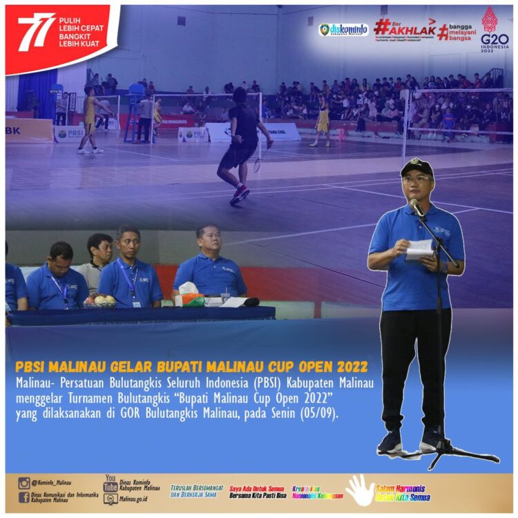 PBSI Malinau Gelar Bupati Malinau Cup Open 2022