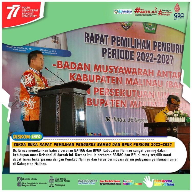 Sekda Buka Rapat Pemilihan Pengurus BAMAG dan BPUK Periode 2022-2027