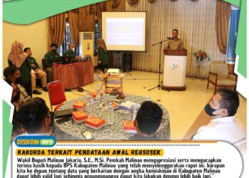 Wabup Buka Rakorda Terkait Pendataan Awal Regsosek