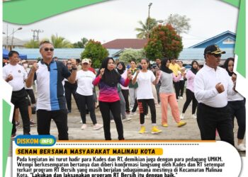 Bupati Ikuti Senam Bersama Masyarakat Malinau Kota