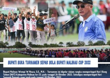 Bupati Buka Turnamen Sepak Bola Bupati Malinau Cup 2022