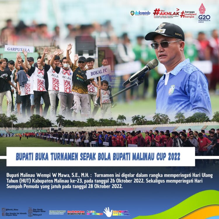 Bupati Buka Turnamen Sepak Bola Bupati Malinau Cup 2022