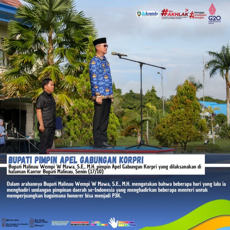 Bupati Pimpin Apel Gabungan Korpri