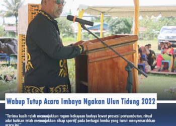 Wabup Tutup Acara Imbaya Ngakan Ulun Tidung 2022