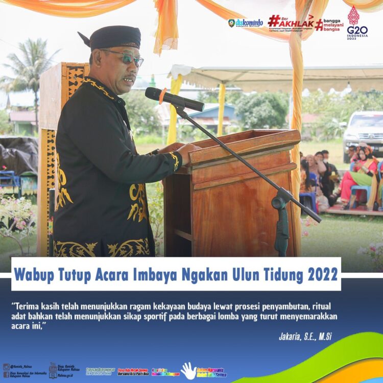 Wabup Tutup Acara Imbaya Ngakan Ulun Tidung 2022