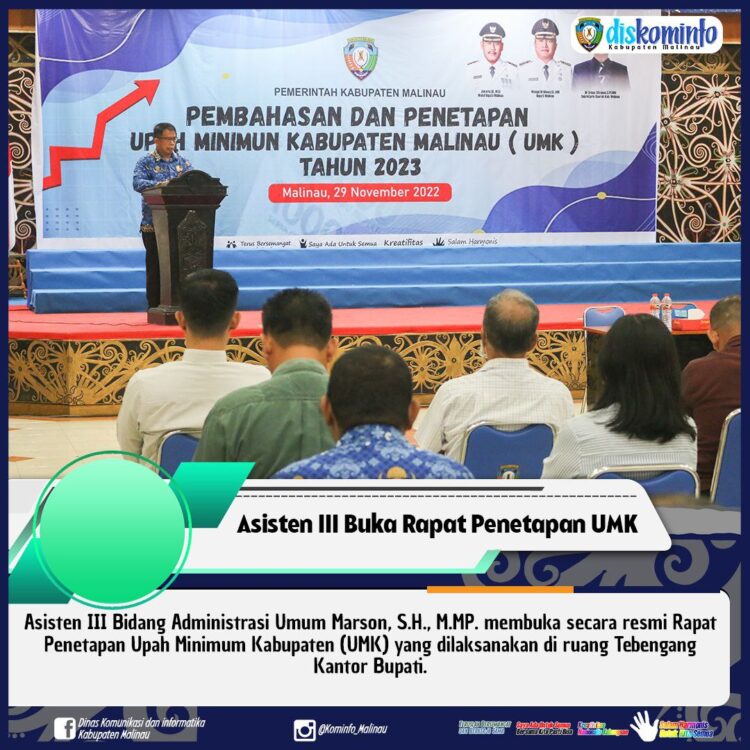 Asisten III Buka Rapat Penetapan UMK