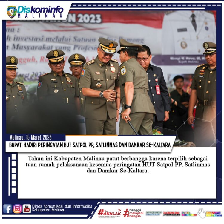 Bupati Hadiri Peringatan HUT Satpol PP, Satlinmas dan Damkar Se-Kaltara