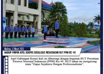 Wabup Pimpin Apel Korpri Sekaligus Merayakan HUT PPNI Ke-49