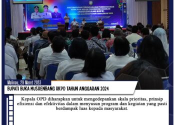 Bupati Buka Musrenbang RKPD Tahun Anggaran 2024