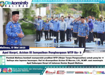 Apel Korpri, Asisten III Sampaikan Penghargaan WTP Ke- 9