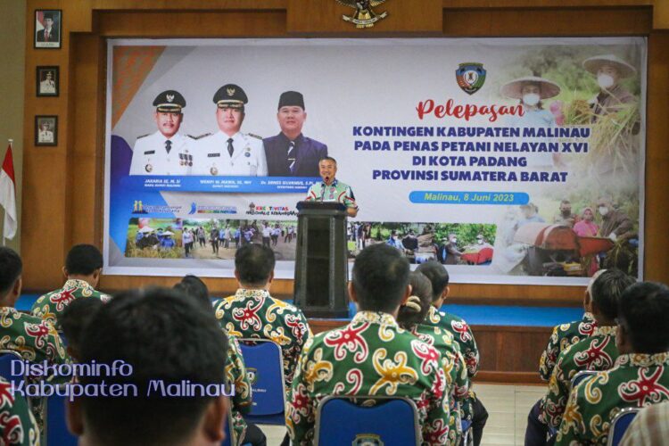 Bupati Lepas Kontingen Malinau Menuju Penas Ke- XVI di Padang