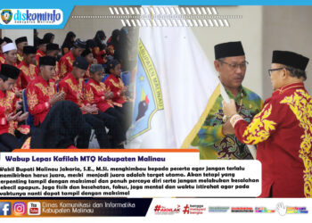 Wabup Lepas Kafilah MTQ Kabupaten Malinau