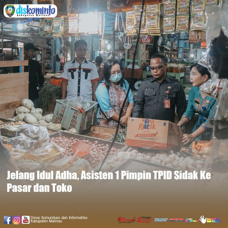 Jelang Idul Adha, Asisten 1 Pimpin TPID Sidak Ke Pasar dan Toko