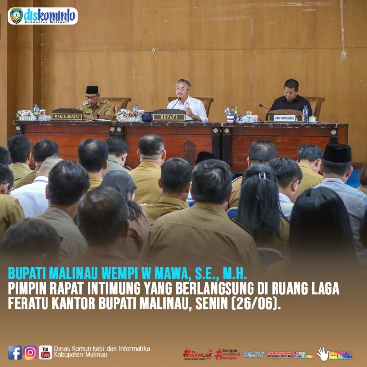 Rapat Intimung, Bupati Sampaikan Hal Penting