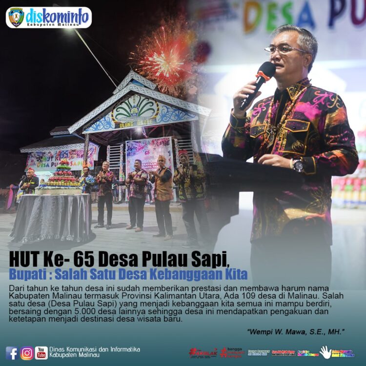 HUT Ke- 65 Desa Pulau Sapi, Bupati : Salah Satu Desa Kebanggaan Kita
